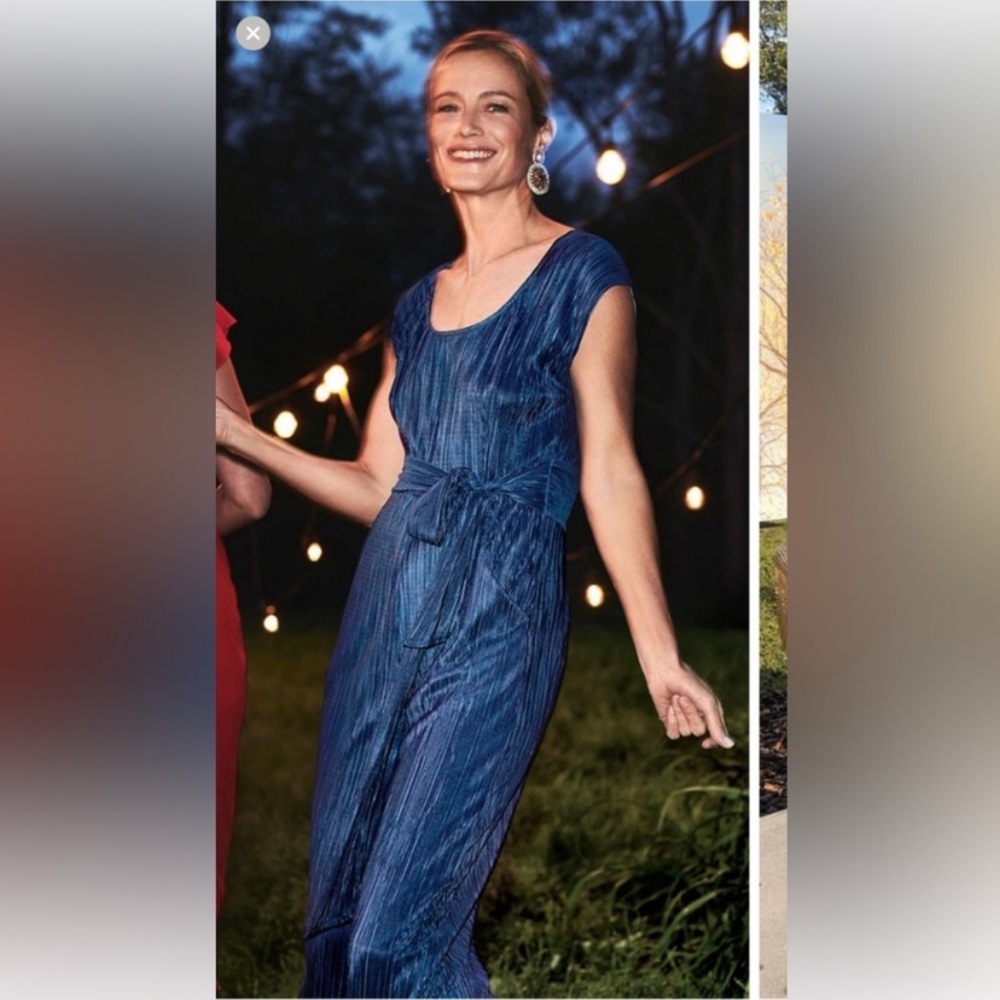 Maeve by Anthropologie Vibrant Blue Jumpsuit
